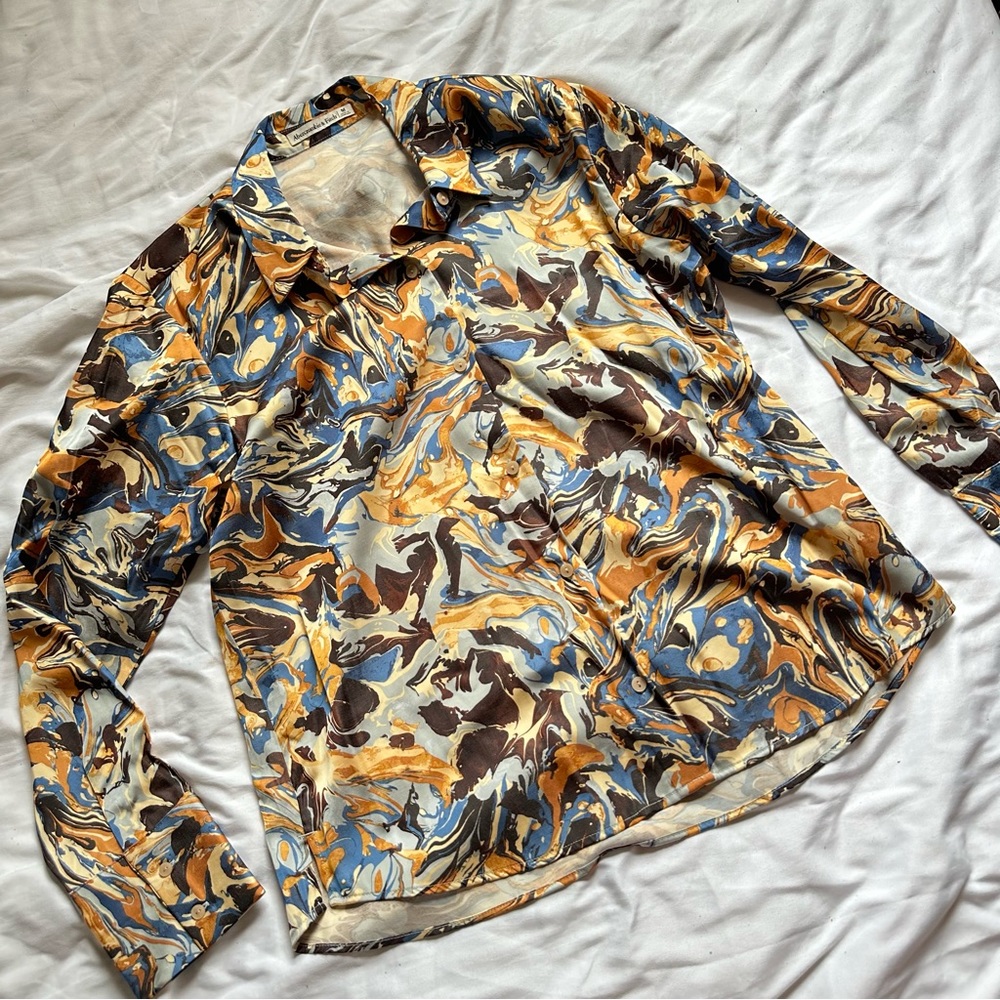 Abercrombie Satin Patterned Shirt